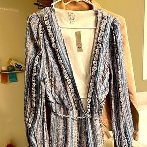 Multi-color wrap dress.. cute and stylish